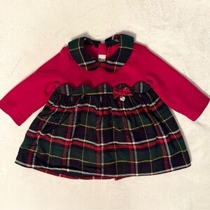 sachin and babi light blue dress Baby Polka Dot Fleece Holiday Dress